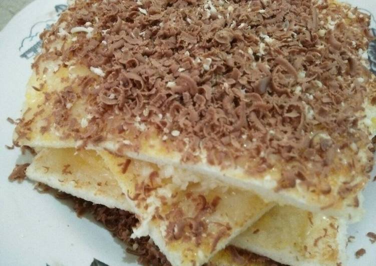 resep lengkap untuk Roti panggang keju coklat silverqueen