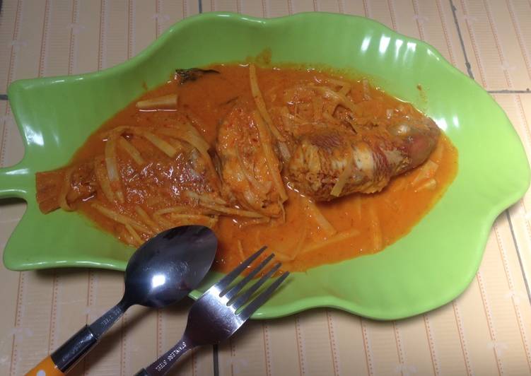 resep masakan Gulai rebung asam kakap merah