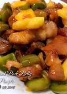 Braised Pork Belly with Pinaple