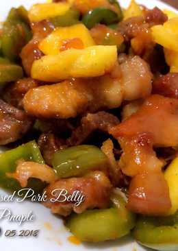 Braised Pork Belly with Pinaple