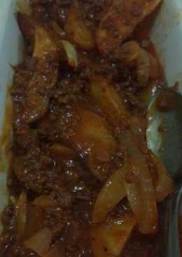 KENTANG GORENG SAOS BOLOGNAISE.... BY. Dapoer Linggar