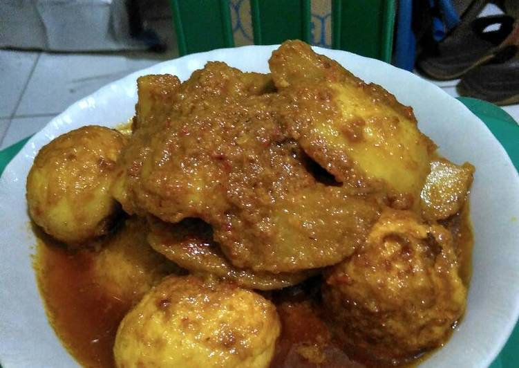 resep Rendang Telor + Kentang