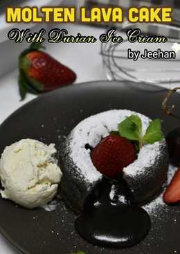 Molten Lava Cake with Durian Ice Cream