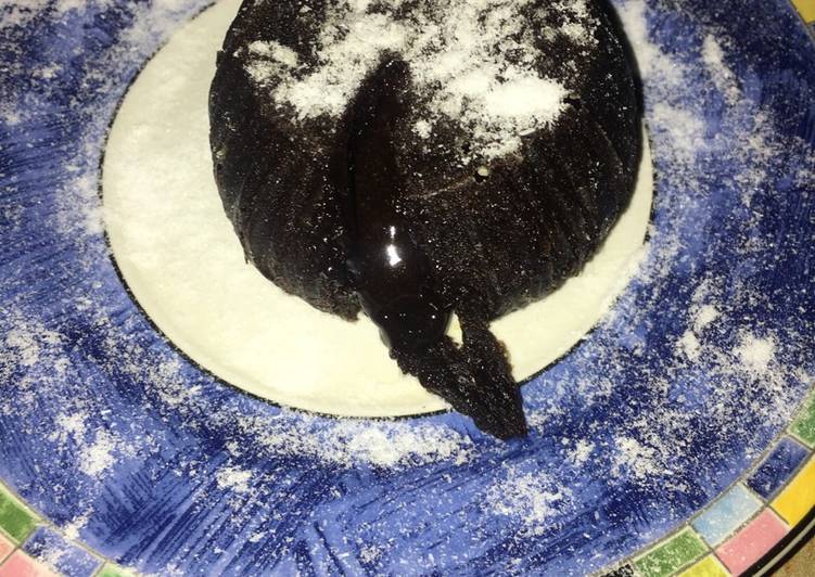Resep Choco lava cake kukus - adelia novita