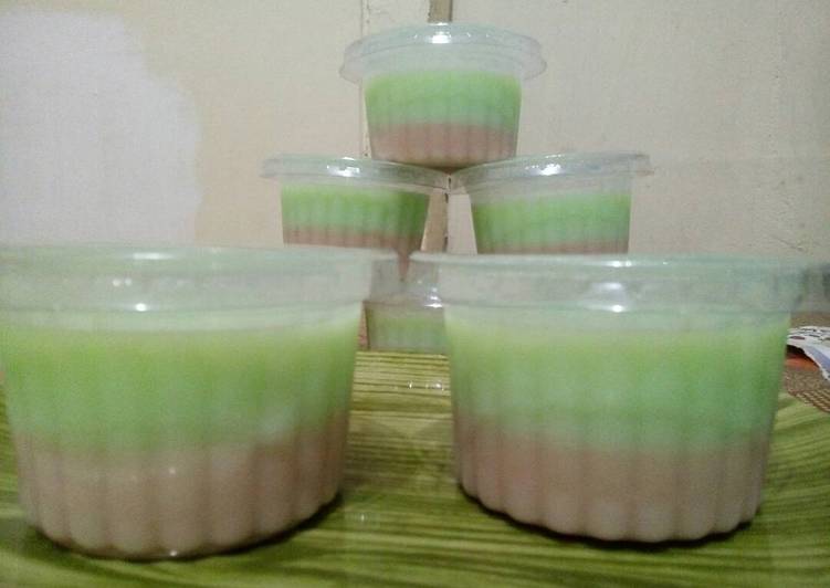 gambar untuk resep Puding Sutra Lapis