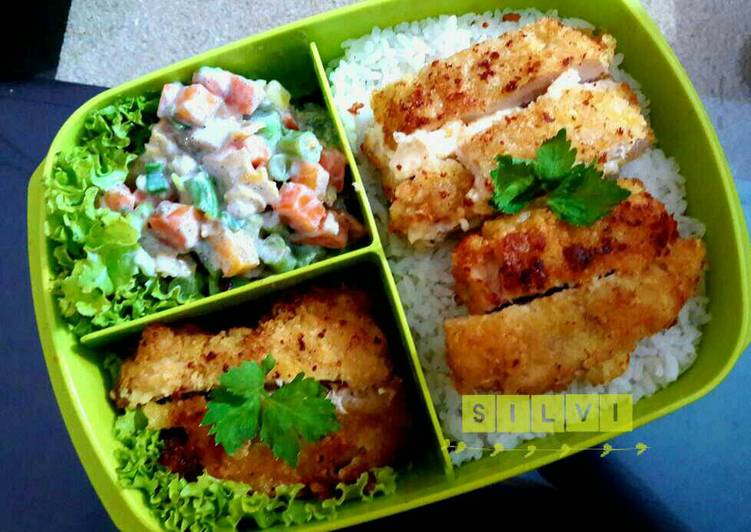 resep masakan Chicken Cordon Bleu (bekal sekolah/bekal kantor)