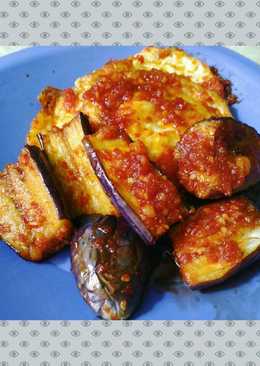 Telur ceplok terong balado