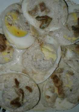 Telur rebus siram santan