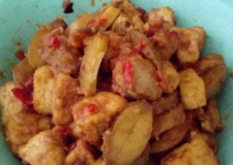 Jengkol tahu pedas