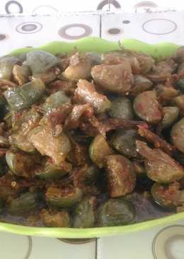 Terong teri sambal pedass.