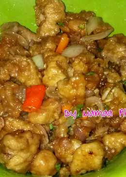 Saus Tiram Ayam Popcorn Rumahan