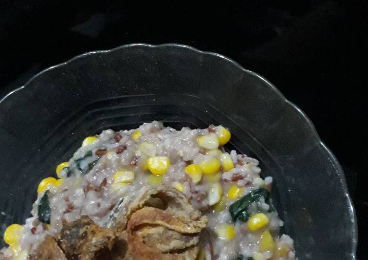 resep makanan Bubur Manado Nasi Merah