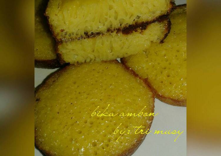 gambar untuk resep Bika ambon ekonomis 2 telur #enakanbikinsendiri