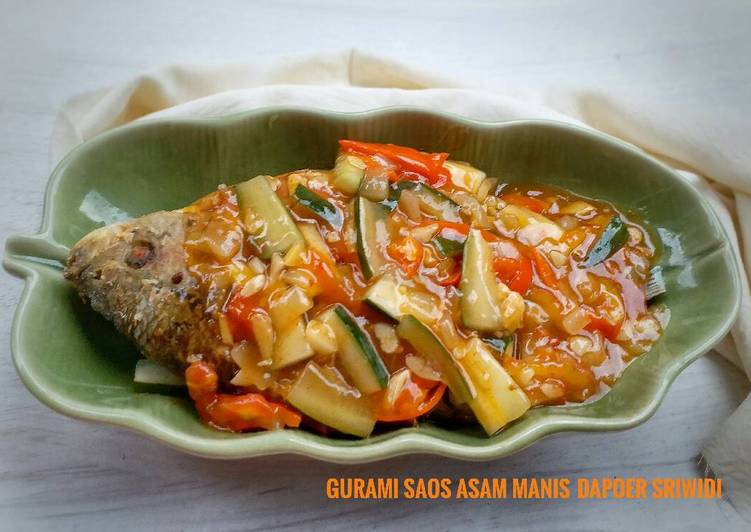 resep masakan Gurami saos asam manis