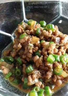 Kacang Panjang Daging Giling Kecap *menu balita