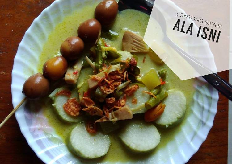 resep lengkap untuk Lontong sayur lodeh