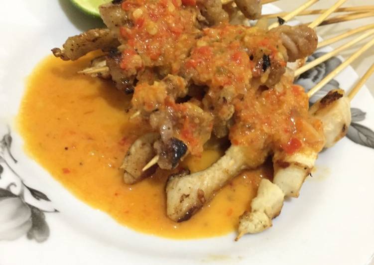 resep lengkap untuk Sate Taichan Kulit dan Daging Ayam