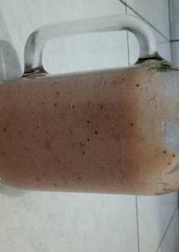 Jus pisang + nanas + strawberry (diet)