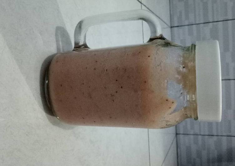 Resep Jus pisang + nanas + strawberry (diet) - saiz