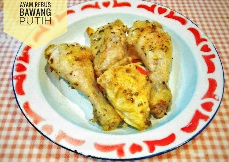  Resep Ayam Rebus Bawang Putih menu diet enak oleh Prita 