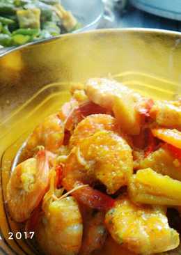 Udang bumbu kuning ekonomis