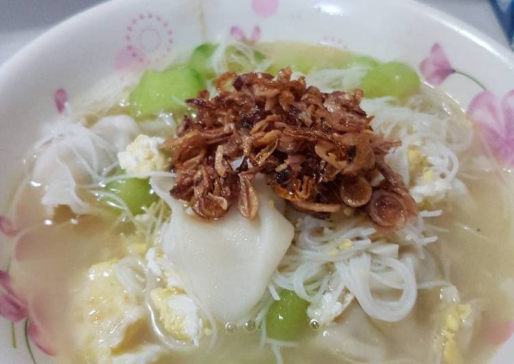 resep makanan Bihun Kuah Oyong