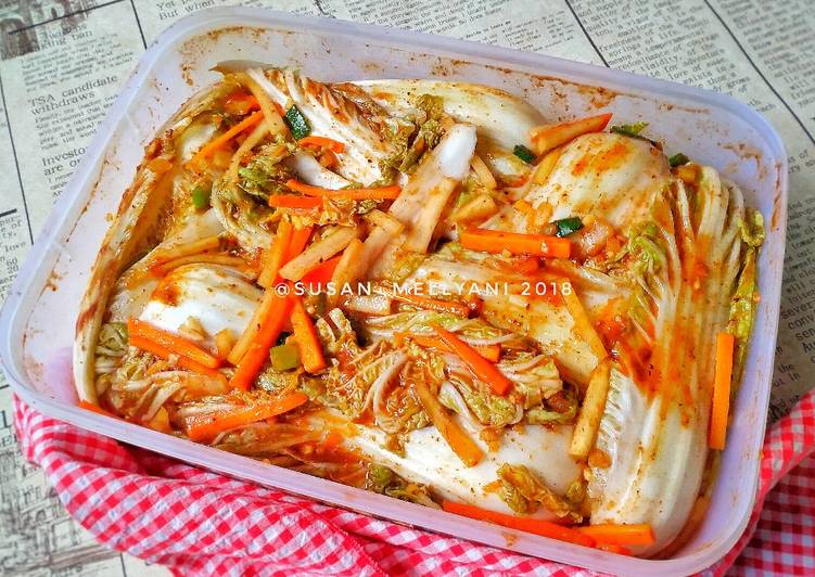 bahan dan cara membuat Homemade kimchi