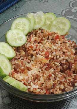 Nasi Goreng Sambal Kornet Sapi