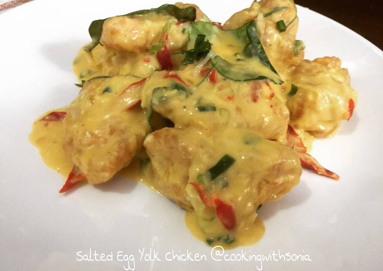 cara membuat Salted Egg Yolk Chicken | Ayam Saus Telur Asin