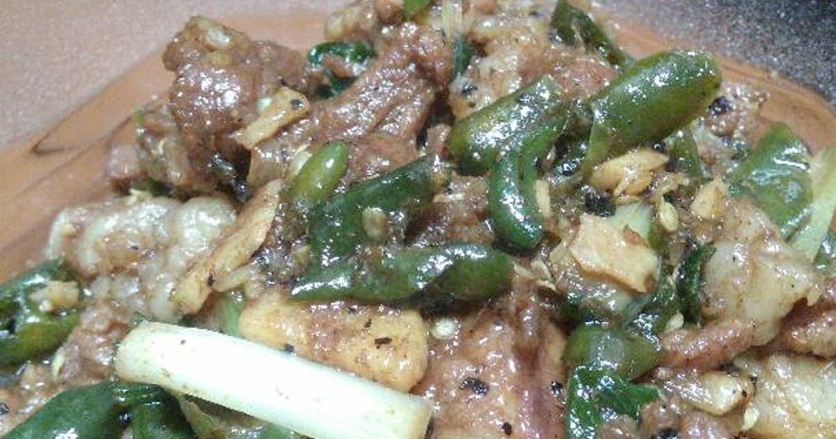 60 resep cah daging lombok hijau enak dan sederhana - Cookpad