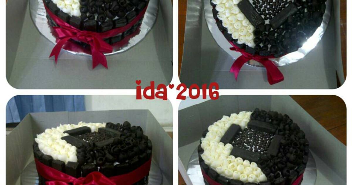 Resep Double chocolate cake with strawberry jam ULANG TAHUN Resep Double chocolate cake with strawberry jam ULANG TAHUN