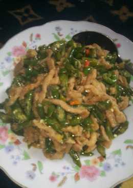 Tumis lobak cabe ijo