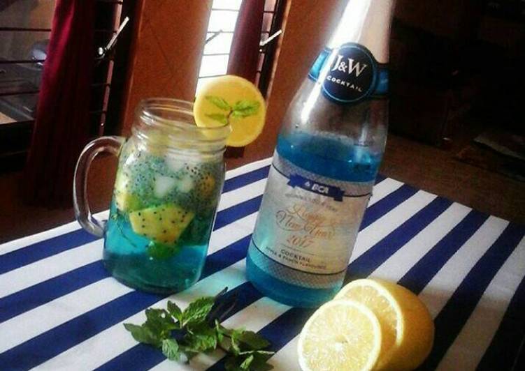 resep makanan Cocktail nanas selasih