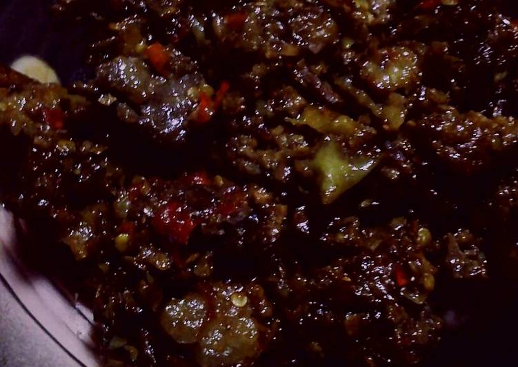 resep Daging sapi lada hitam sederhana nampollll