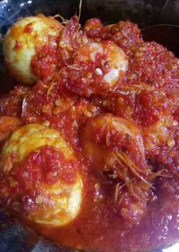 Sambel balado telur udang