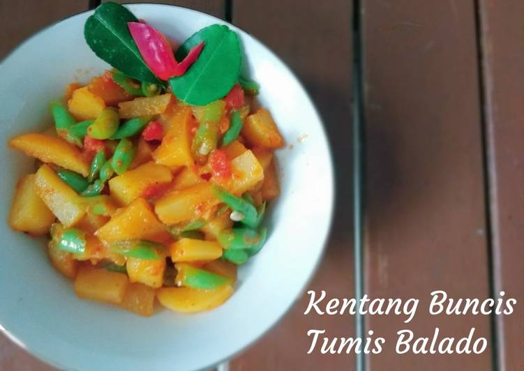 resep masakan Kentang Buncis Tumis Balado