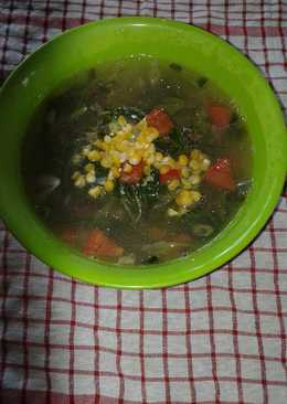 Sayur bayam jagung enakk