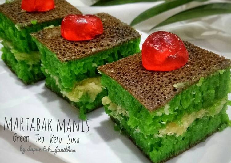 resep makanan Martabak Manis Green Tea Keju Susu (#pr_kuetradisionalberserat)