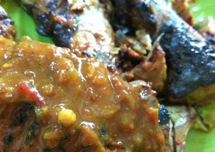 gambar untuk cara membuat 9. Patin Bakar Bumbu kuning