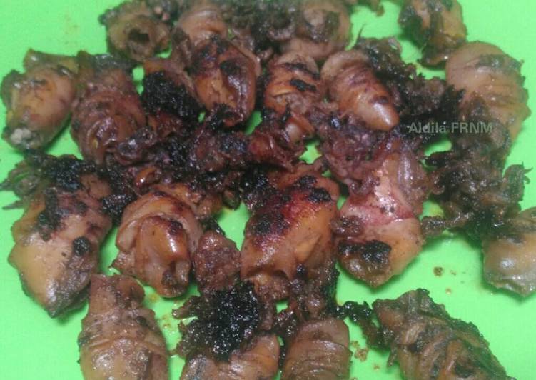 bahan dan cara membuat Cumi bakar teflon bumbu Taliwang