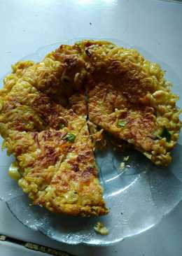 Omelette mie instan simple