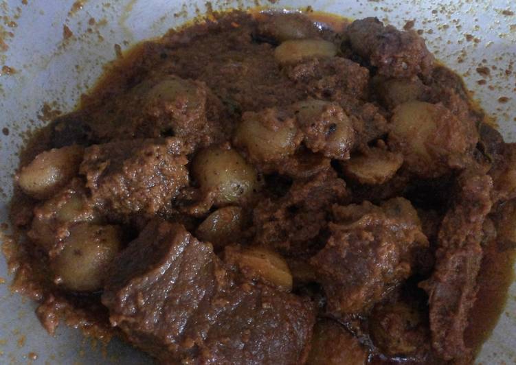 Resep Rendang daging +kentang Karya yohana