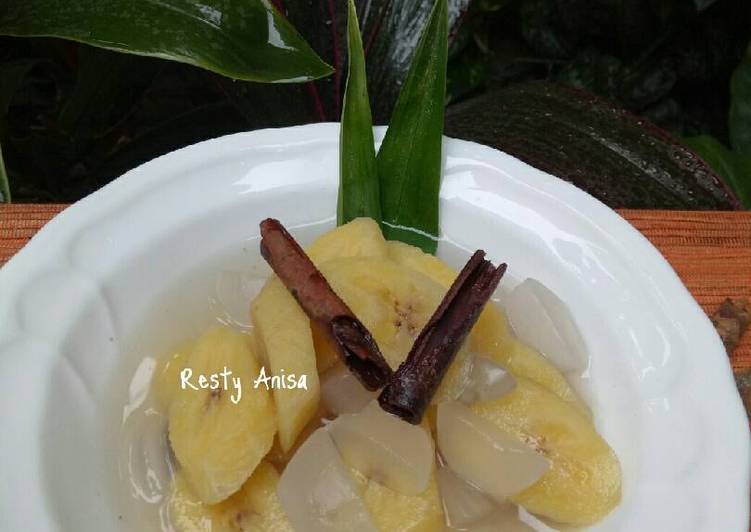 gambar untuk cara membuat Stup Pisang Kolang Kaling