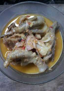 Gulai teker (gulai tewel ceker)