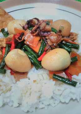 Tumis Kacang Panjang Telur Puyuh