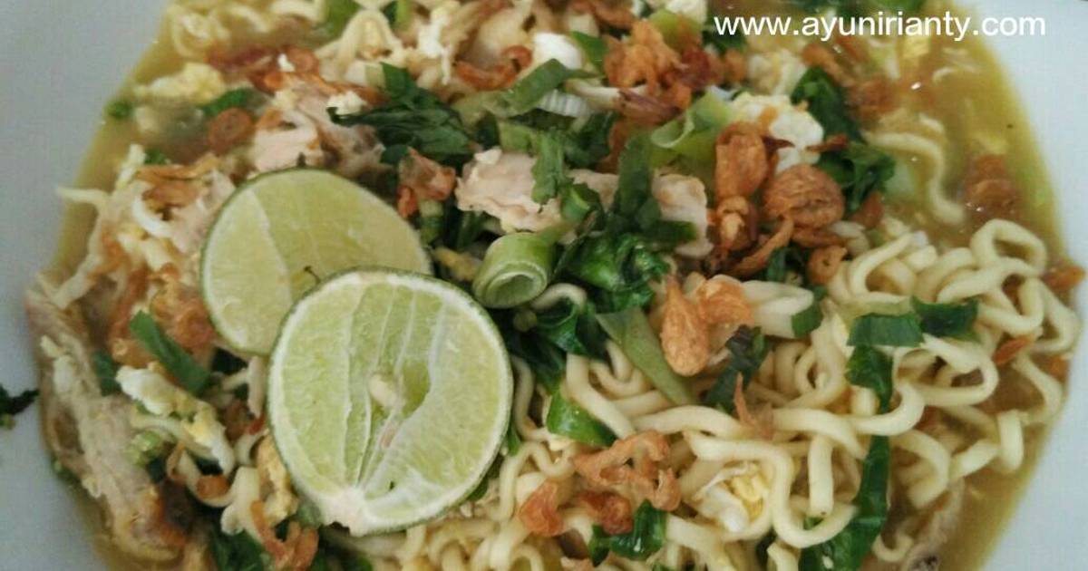  Resep  Mie kuah ayam sederhana non  MSG  Bukan Mie Instan 