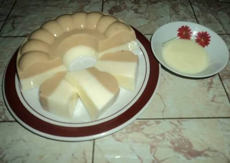 gambar untuk cara membuat Pudding Busa Vanilla Cappuccino vla vanilla #kamismanis