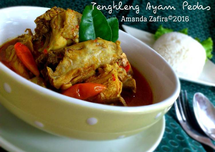 bahan dan cara membuat Tengkleng Ayam Pedas