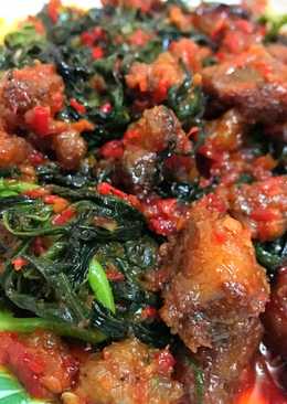 Gajebo/Gajih/Gomo Daun Singkong Balado