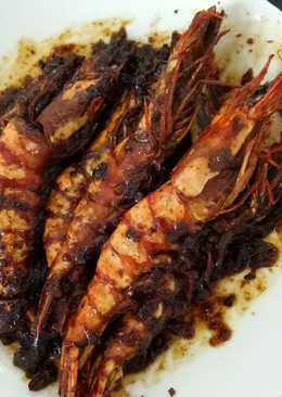 Udang Galah Saus Mentega Hitam